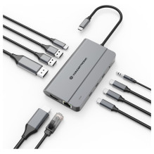 CONCEPTRONIC 10-1 Dock USB-C-HDMI / 2xUSB-A / 3xUSB-C / 100WPD