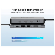 CONCEPTRONIC 10-1 Dock USB-C-HDMI / 2xUSB-A / 3xUSB-C / 100WPD