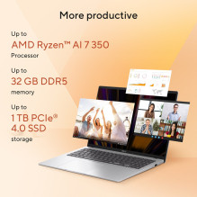 ASUS Vivobook 16 M1607KA-MB164W Copilot+ PC AMD Ryzen™ AI 5 330 Laptop 40.6 cm (16") WUXGA 16 GB DDR5-SDRAM 512 GB 