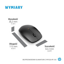 HP 230 Wireless Mouse and Keyboard Combo HP 230 Wireless Mouse and Keyboard Combo
