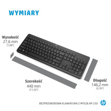 HP 230 belaidės pelės ir klaviatūros rinkinys HP 230 belaidės pelės ir klaviatūros rinkinys