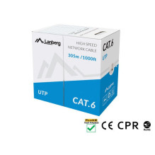 Tinklo Kabelis - LANBERG UTP CAT.6 305M Varis 250MHz RoHS Pilkas Tinklo Kabelis - LANBERG UTP CAT.6 305M Varis 250MHz RoHS Pilkas