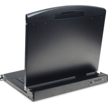 Kabelis Digitus Digitus 17" LCD KVM Konsole, 8-Port VGA, deutsche Tastatur