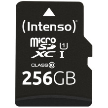 Intenso UHS-I Performance 256 GB microSDXC (Black, UHS-I U1, Class 10) Intenso UHS-I Performance 256 GB microSDXC (Black, UHS-I U1, Class 10)