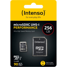 Intenso UHS-I Performance 256 GB microSDXC (Black, UHS-I U1, Class 10) Intenso UHS-I Performance 256 GB microSDXC (Black, UHS-I U1, Class 10)