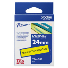 Aksesuāri un izejmateriāli Brother Schriftbandkassette Brother 24mm signal gelb / schwarz