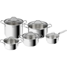 Tefal „Intuition“ B864SA74 keptuvių / puodų rinkinys, 10 vnt. Tefal „Intuition“ B864SA74 keptuvių / puodų rinkinys, 10 vnt.