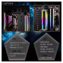 Captiva PC Highend Gaming R98-664 Ryzen 7 7800X3D 32GB / 1TB SSD RTX 5070Ti Win11