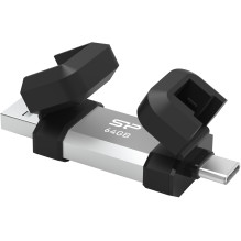 Silicon Power USB stick 64GB USB3.2 + Type C C51 Black