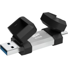 Silicon Power USB stick 64GB USB3.2 + Type C C51 Black