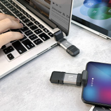 Silicon Power USB atmintukas 64GB USB3.2 + Type C C51 Black