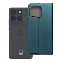 Atverčiamas dėklas Motorola EDGE 70 Smart Magneto tamsiai žalias