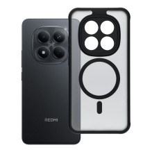 „Xiaomi Redmi Note 15 PRO 5G“ pilnai matinis „Mag“ dėklas, suderinamas su „MagSafe“ ir juodas