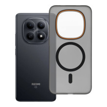 „Xiaomi Redmi Note 15 PRO 5G Go“ dėklas, oranžinis, suderinamas su „MagSafe“ ir juodos spalvos „Xiaomi Redmi Note 15 PRO 5G Go“ dėklas, oranžinis, suderinamas su „MagSafe“ ir juodos spalvos