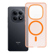 „Xiaomi Redmi Note 15 PRO 4G Go Orange“ dėklas, suderinamas su „MagSafe“ kosminės oranžinės spalvos dėklu.