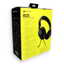 Wired headphones Jack 3,5 mm with microphone Corsair HS35 V2 Carbon black Wired headphones Jack 3,5 mm with microphone Corsair HS35 V2 Carbon black