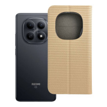 Atverčiamas dėklas Xiaomi Redmi NOTE 15 PRO PLUS 5G Sensitive Book, auksinis