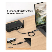 Equip Adapter GigaBit USB-C+A- RJ45 St / St 2.00m schwarz