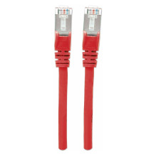 Patchkabel Cat6a-Stecker / Cat7-Rohkabel 0,25m rot