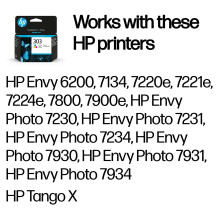 HP 303 Trispalvė originali rašalo kasetė Žydra, rausvai raudona, gelsva 165Seiten