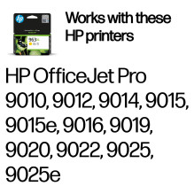 HP 963XL Didelės talpos originali geltono rašalo kasetė (geltona) 22,92ml 1600Seiten