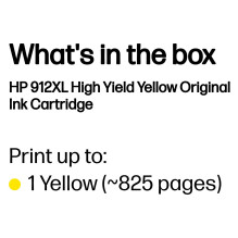 HP 912XL High Yield Yellow Original Ink Cartridge Gelb 8,5ml 700Seiten HP 912XL High Yield Yellow Original Ink Cartridge Gelb 8,5ml 700Seiten