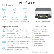 HP Smart Tank 7008 All-in-One Multifunknsdrucker 3in1 Tintenstrahl Farbe A4 15s / m HP Smart Tank 7008 All-in-One Multifunknsdrucker 3in1 Tintenstrahl Farbe A4 15s / m