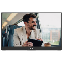 39,6 cm (15.6") 1920 x 1080 Pixel AOC 16T20E2 16:9 Full HD IPS 4 ms 60 HDMI Speaker 39,6 cm (15.6") 1920 x 1080 Pixel AOC 16T20E2 16:9 Full HD IPS 4 ms 60 HDMI Speaker