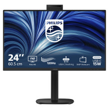 60,5 cm (23,8 colio) 1920 x 1080 pikselių Philips 24B2U3301H / 00 16:9 „Full HD“ IPS 4 ms 120 Hz „DisplayPort“ HDMI USB 