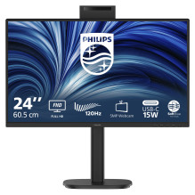 60,5 cm (23,8 colio) 1920 x 1080 pikselių Philips 24B2N3200JH / 00 16:9 „Full HD“ IPS 4 ms 120 Hz „DisplayPort“ HDMI USB