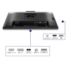 60,5 cm (23,8 colio) 1920 x 1080 pikselių Philips 24B2N3200JH / 00 16:9 „Full HD“ IPS 4 ms 120 Hz „DisplayPort“ HDMI USB
