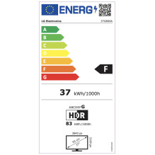 94 cm (37 colio) 3840 x 2160 pikselių LG 37G800A-B.AEUQ 16:9 4K „Ultra HD VA“ 1 ms 165 Hz HDR DisplayPort HDMI VESA gars