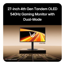 68,6 cm (27 colio) 2560 x 1440 pikselių LG 27GX790B-B.AEU 16:9 „Quad HD“ WOLED 0,03 ms 540 Hz HDR DisplayPort HDMI USB š