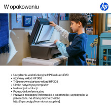HP DeskJet 4320 Wireless All-in-One Color Printer, Instant Ink