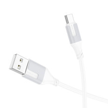 USB cable Borofone BX101 USB-A to USB-C 1.0m white USB cable Borofone BX101 USB-A to USB-C 1.0m white
