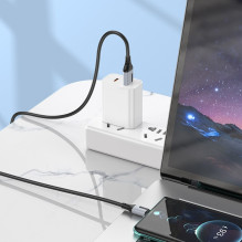 USB cable Borofone BX101 USB-A to USB-C 1.0m white USB cable Borofone BX101 USB-A to USB-C 1.0m white