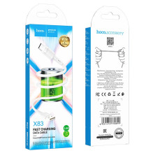 USB kabelis Hoco X83 USB-A į MicroUSB 1.0m baltas USB kabelis Hoco X83 USB-A į MicroUSB 1.0m baltas