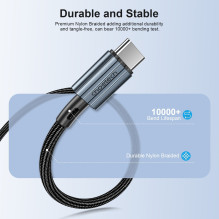 USB kabelis Choetech XCC-1015 USB-C to USB-C PD60W 2.0m juodas USB kabelis Choetech XCC-1015 USB-C to USB-C PD60W 2.0m juodas
