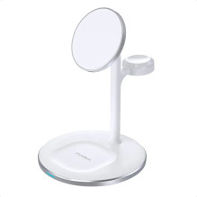 Įkroviklis belaidis Choetech T585-F 3-in-1 15W baltas Įkroviklis belaidis Choetech T585-F 3-in-1 15W baltas