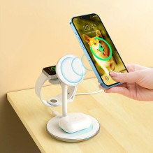 Wireless charger Choetech T585-F 3-in-1 15W white Wireless charger Choetech T585-F 3-in-1 15W white