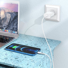 Įkroviklis Hoco N22 25W USB-C baltas Įkroviklis Hoco N22 25W USB-C baltas