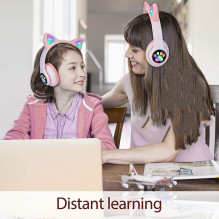 Wireless headphones Reach Cat Glow pink