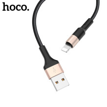 USB kabelis Hoco X26 Lightning 1.0m juodas-auksinis USB kabelis Hoco X26 Lightning 1.0m juodas-auksinis