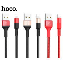USB kabelis Hoco X26 Lightning 1.0m juodas-auksinis USB kabelis Hoco X26 Lightning 1.0m juodas-auksinis