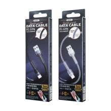USB kabelis Remax RC-124m USB-A to MicroUSB 1.0m juodas USB kabelis Remax RC-124m USB-A to MicroUSB 1.0m juodas