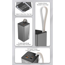 External battery Power Bank Dudao K65+ 65W 30000mAh black External battery Power Bank Dudao K65+ 65W 30000mAh black