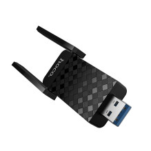USB Wi-Fi adapteris Hoco HI34 Wi-Fi6 juodas USB Wi-Fi adapteris Hoco HI34 Wi-Fi6 juodas