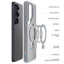 Dėklas Dux Ducis Yind Magnetic Stand Samsung S948 S26 Ultra pilkas Dėklas Dux Ducis Yind Magnetic Stand Samsung S948 S26 Ultra pilkas