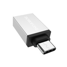 Adapter Borofone BV3 Type-C OTG gray Adapter Borofone BV3 Type-C OTG gray