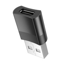 Adapter Hoco UA17 USB-A to Type-C black Adapter Hoco UA17 USB-A to Type-C black